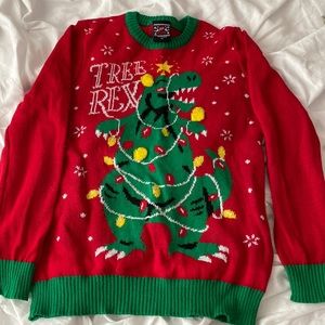 Ugly dinosaur sweater - Tree Rex